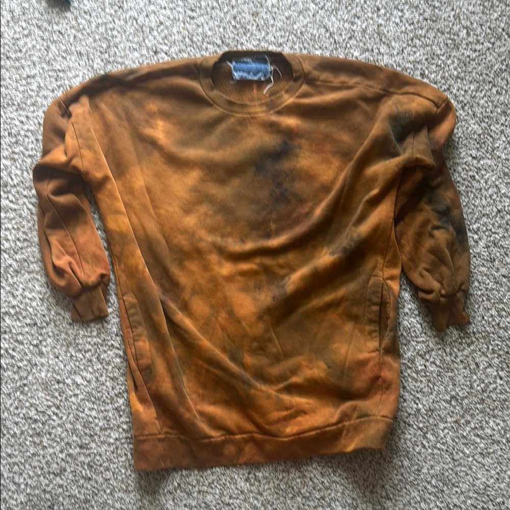 Beautiful Hand Dyed Sweatshirt Dress-